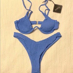 Brand New Blue Two Piece Swimsuit